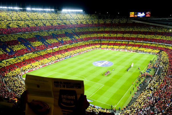 Stadio prima della partita Barcellona Real Madrid