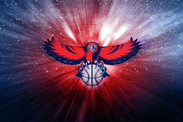 Logo de basket-ball NBA Hawk