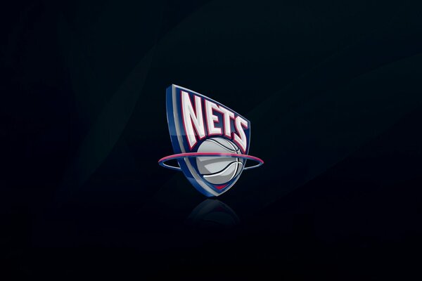 Logo NBA litery na niebieskim tle