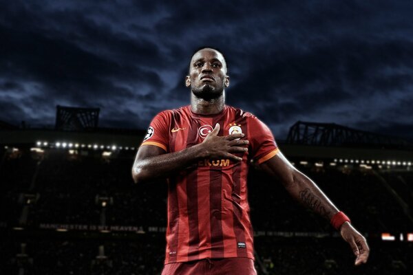 Footballer Didier Drogba from Chelsea