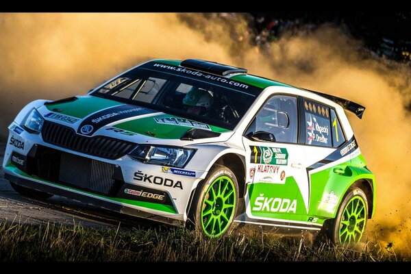 Skoda fabia R5 New Jersey na Rajdzie