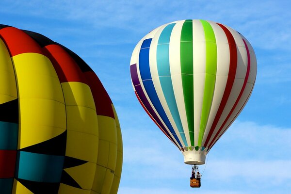 Colorful balloons in the sky