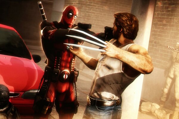 VS Deadpool vs Wolverine in the game