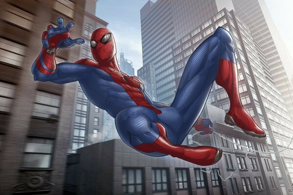 Comic. Spider-Man en vuelo