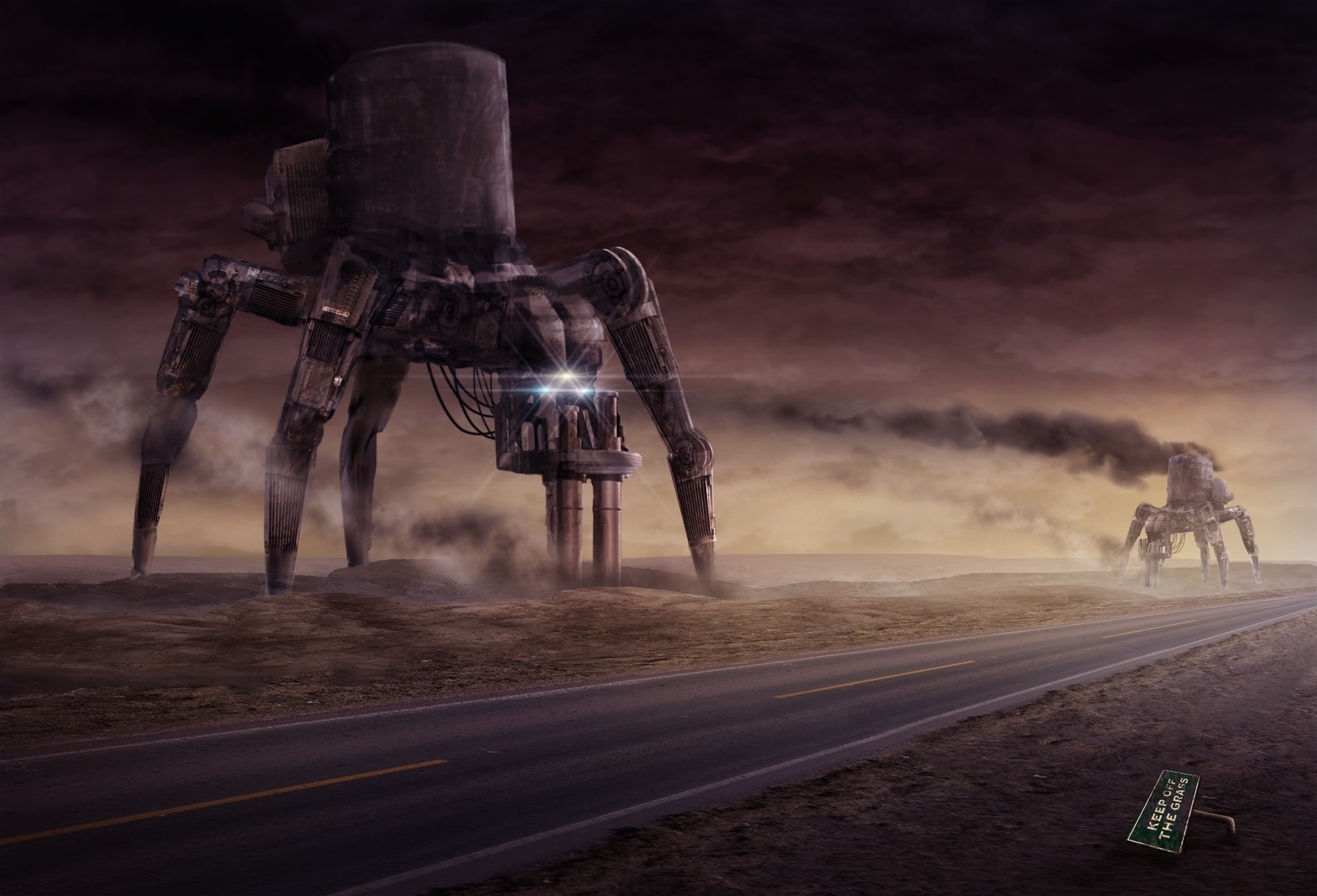 america robots spiders road