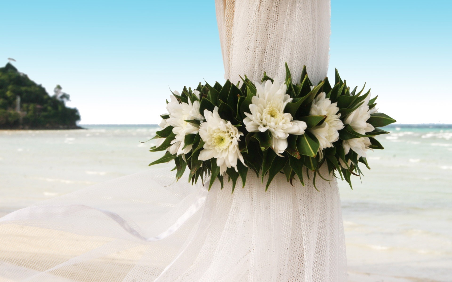 event shower curtain ocean beach flower wedding