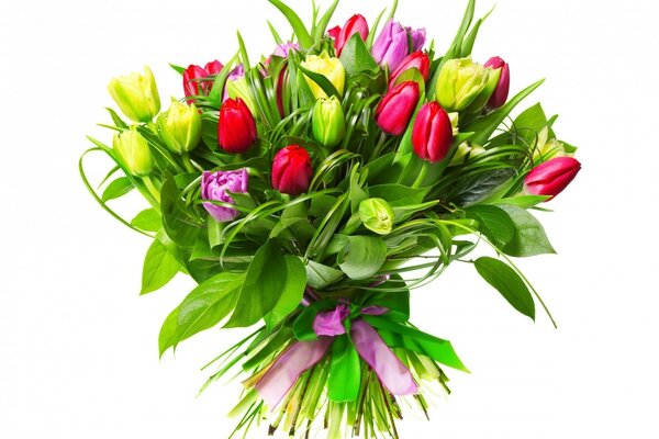 Spring bouquet of Tulips for women