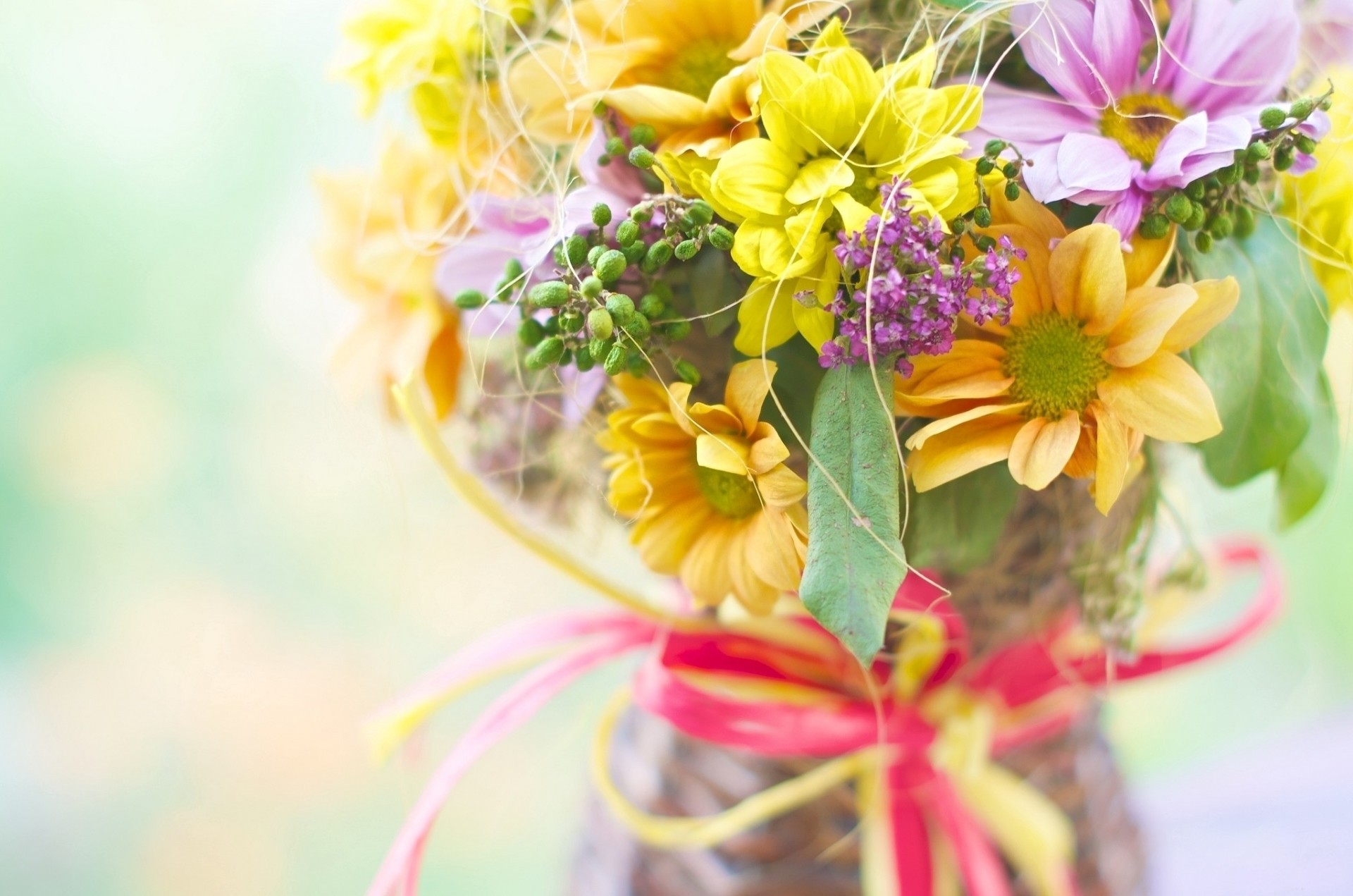 bouquet crisantemi cipolle fiori disposizione