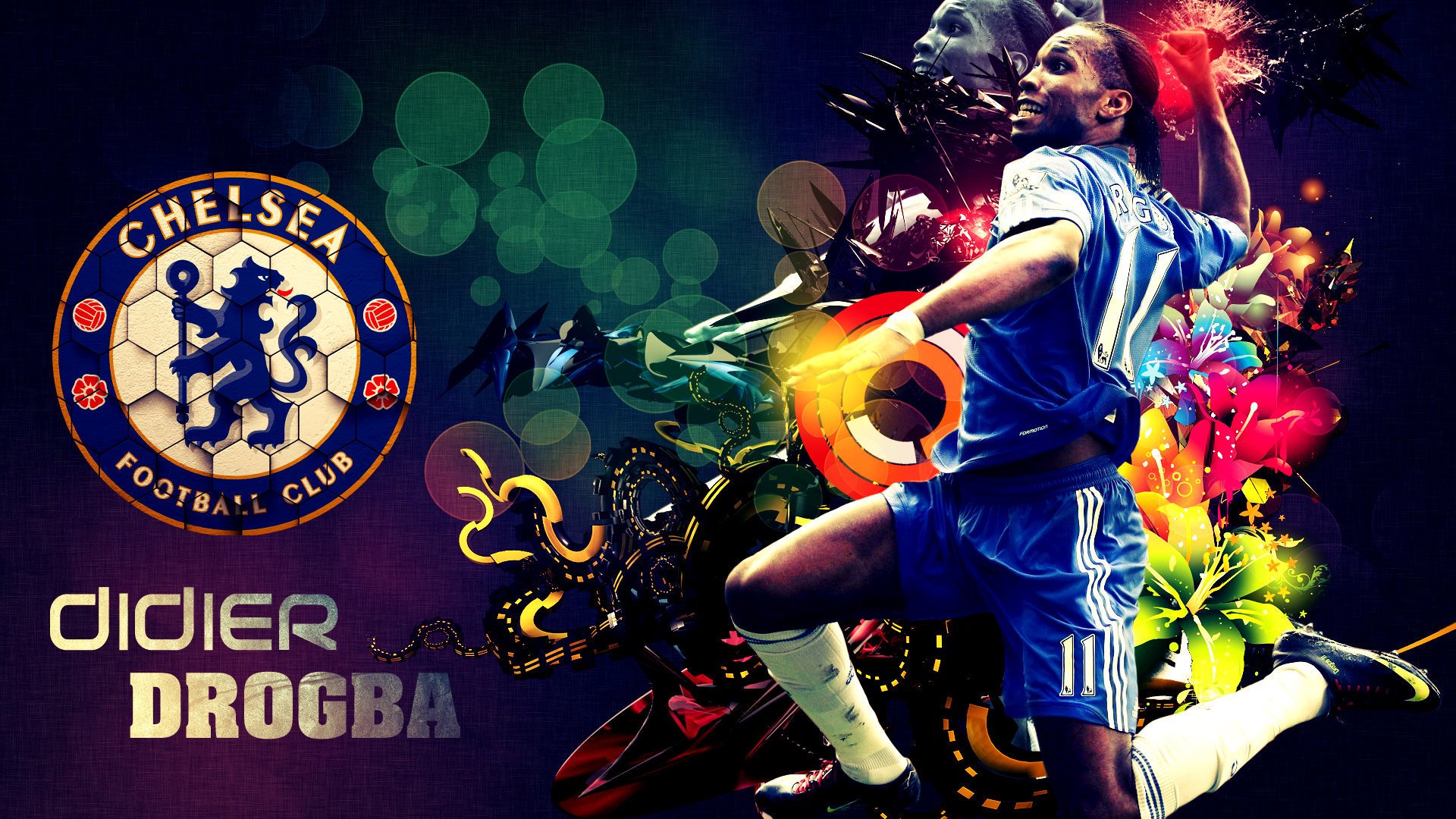 didier drogba footballeur chelsea joie