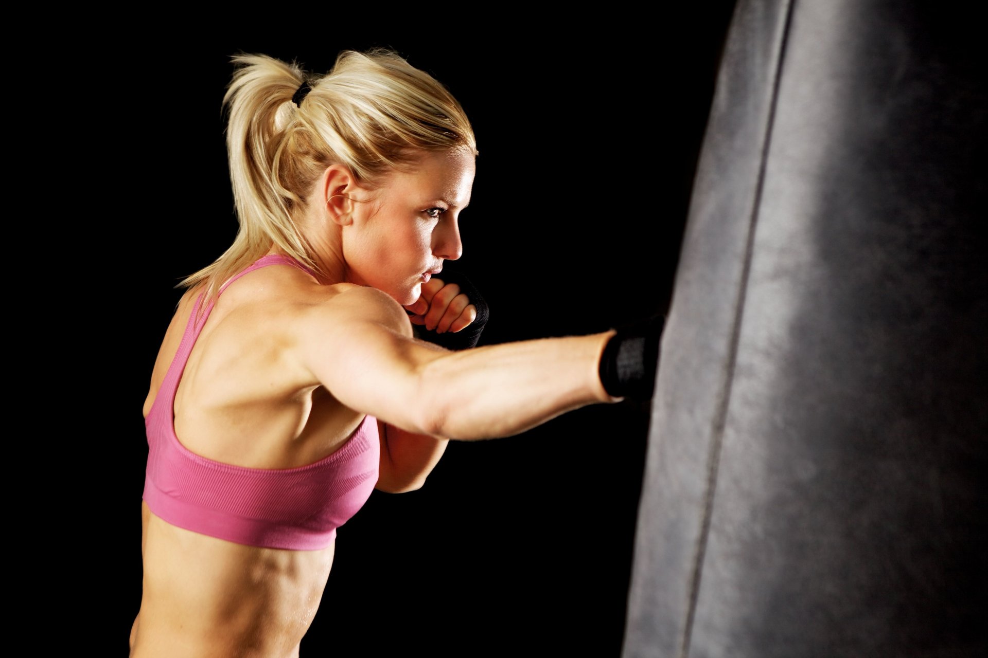 boxing gloves woman