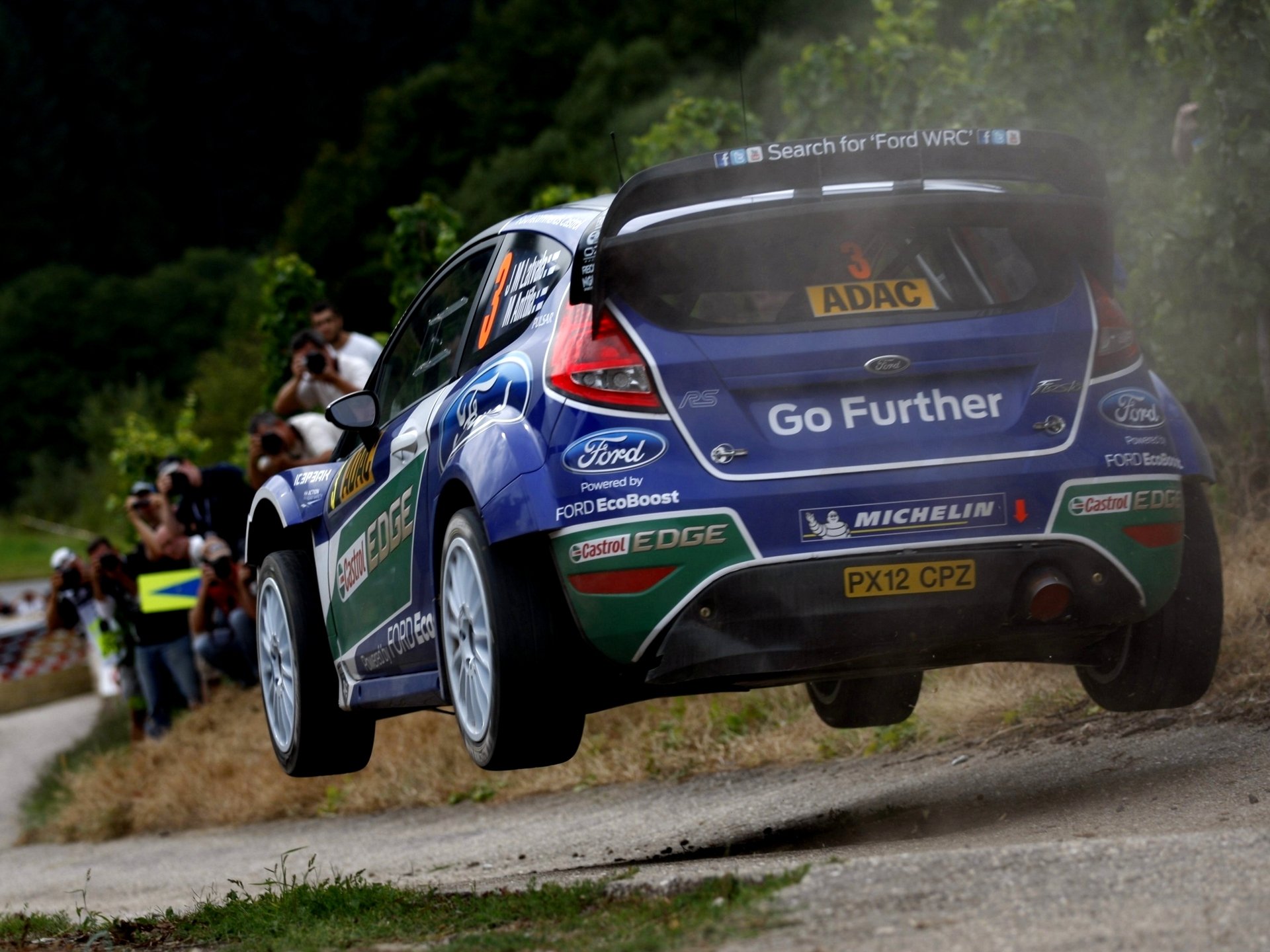 ford fiesta pc wrc rally jump speed automotive desktop car wallpaper fiesta rally jump car