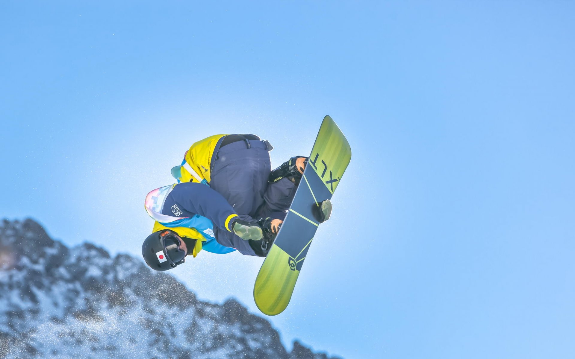 sport snowboardzista facet stunt śnieg