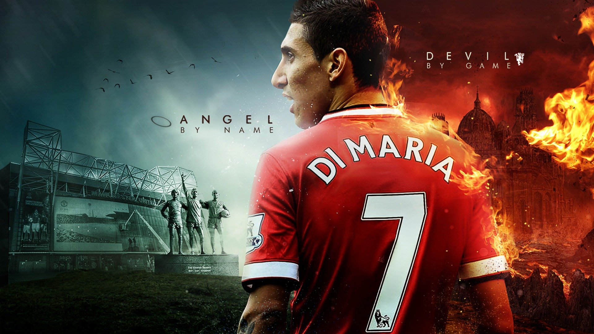 di maria manchester united mu mu fußballer teufel real madrid