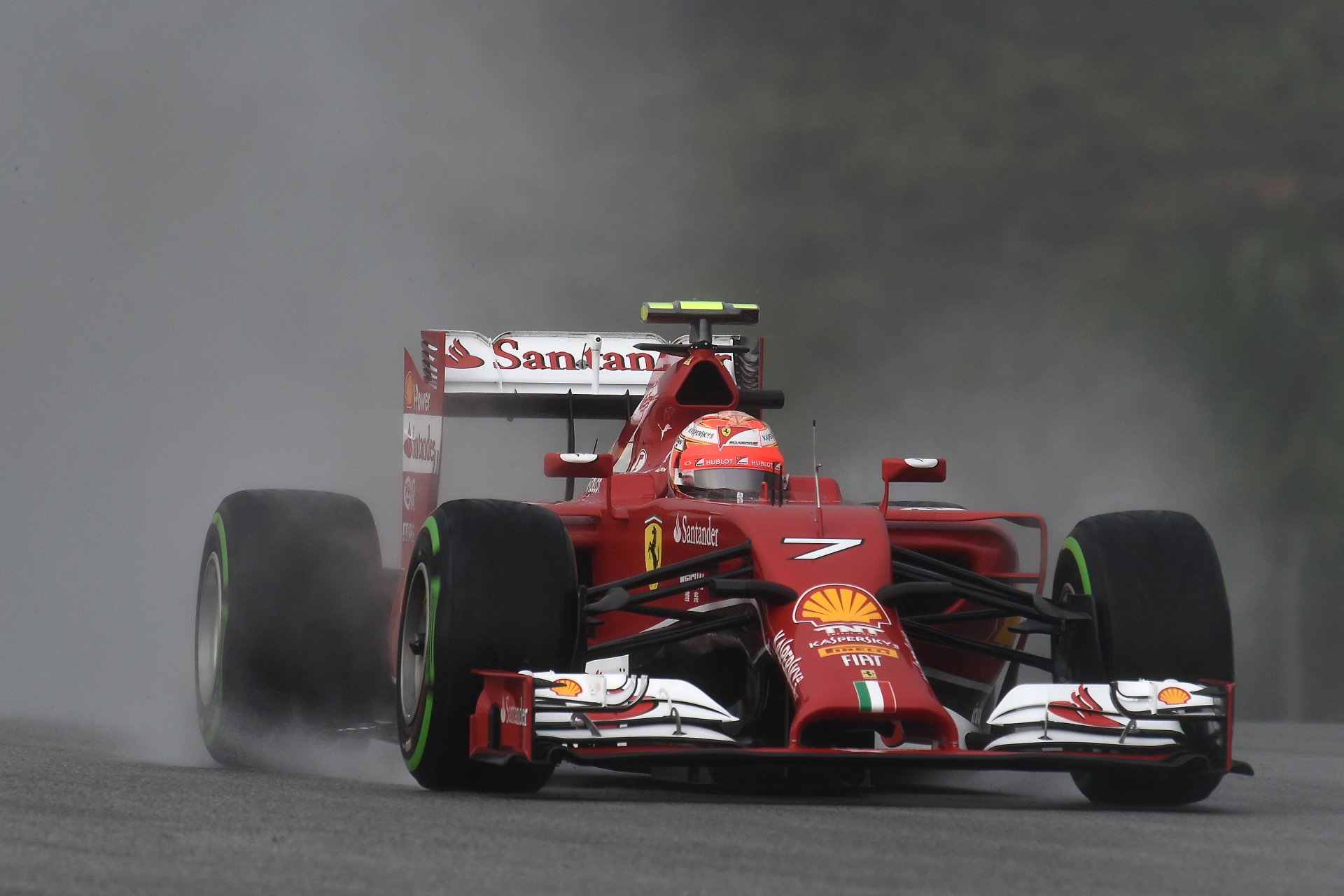 f1 ferrari f14t kimi raikkonen lluvia fórmula