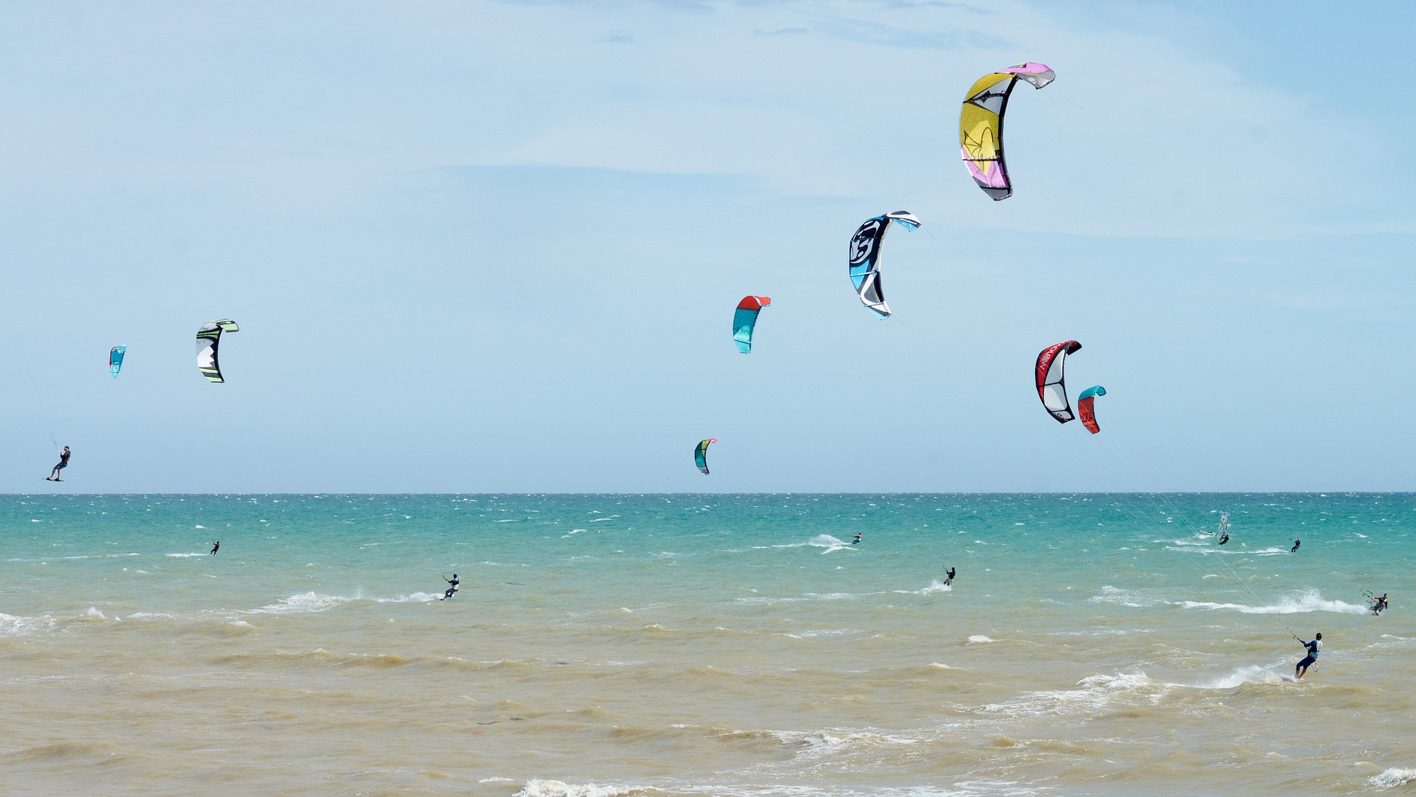 himmel meer wind kitesurfen brett fallschirm