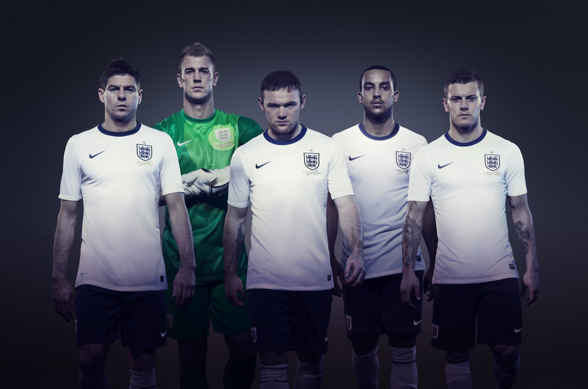 football angleterre équipe nationale nike jack wilshire wayne rooney joe hart steven gerrard theo walcott uniforme nike wilshire wolcott gerard équipe nationale d angleterre rooney