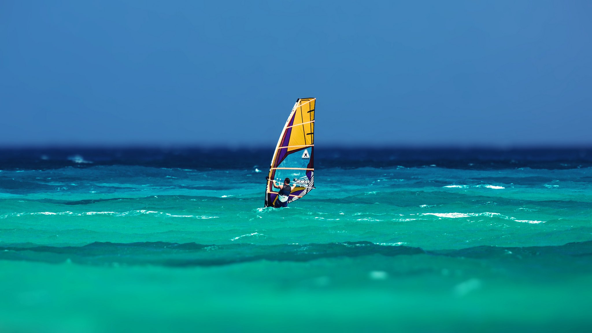 brett segel meer himmel wellen wind