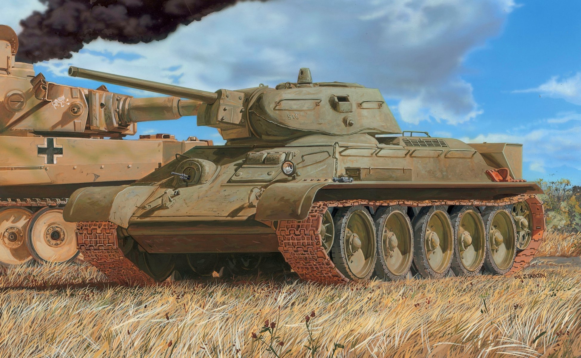 figura pzkpfw vi tiger tanque medio rkka t-3476