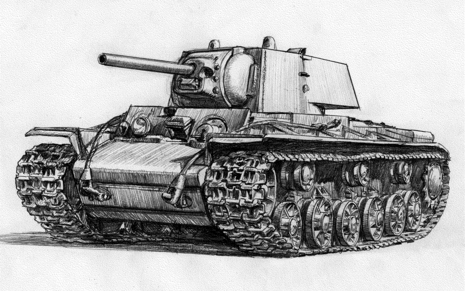 sovietico kv-1 kv carro armato disegno carro pesante