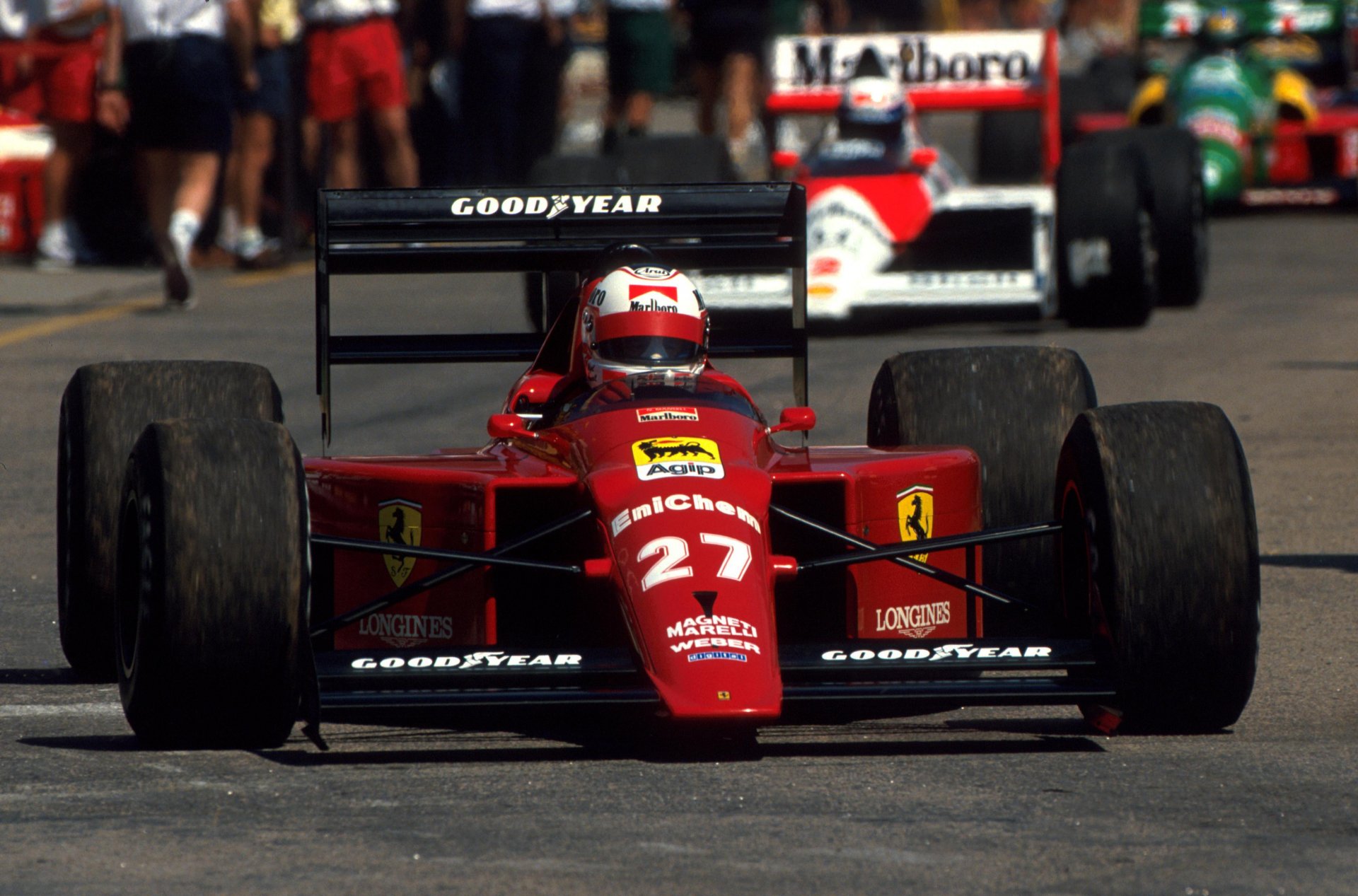 nigel mansell scuderia ferrari marlboro ferrari 640 grand prix du brésil 1989 légende champion du monde formule