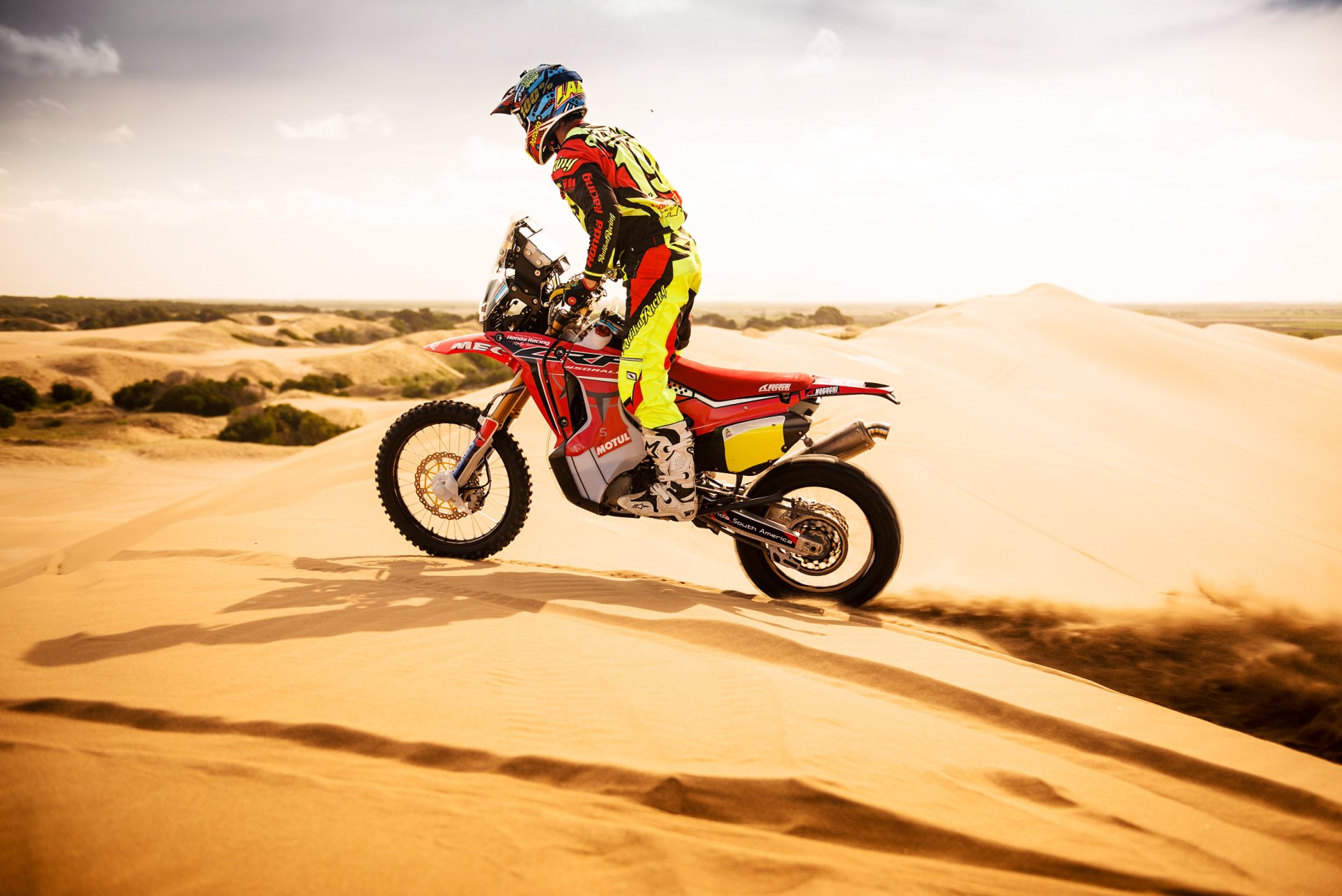 honda dakar bicicletta sabbia deserto