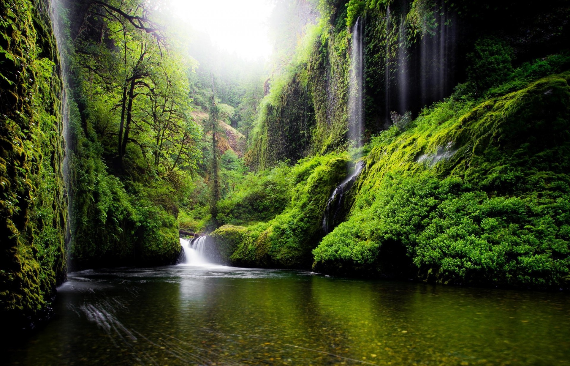 estados unidos oregon cascadas río agua