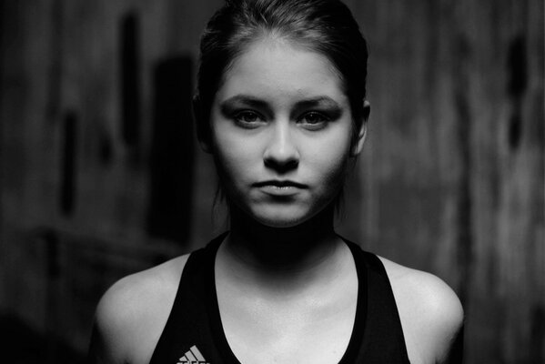 Schwarz-Weiß-Foto von Julia Lipnitskaya