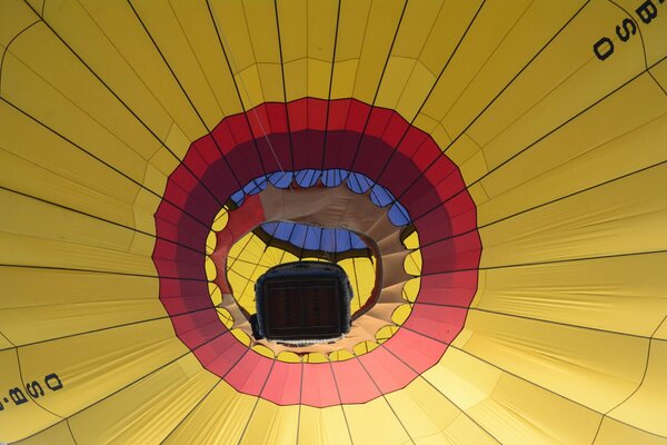 El despegue del globo amarillo