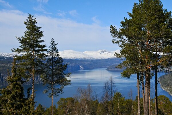 Mountains and fjords of Norway