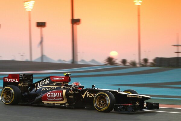 Roman Grosjean. formel f1 lotus e21