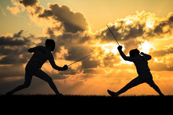 Esgrima deportiva al aire libre