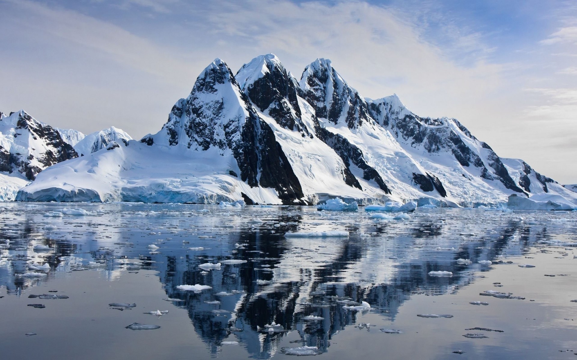 cielo nieve naturaleza reflexión agua rocas