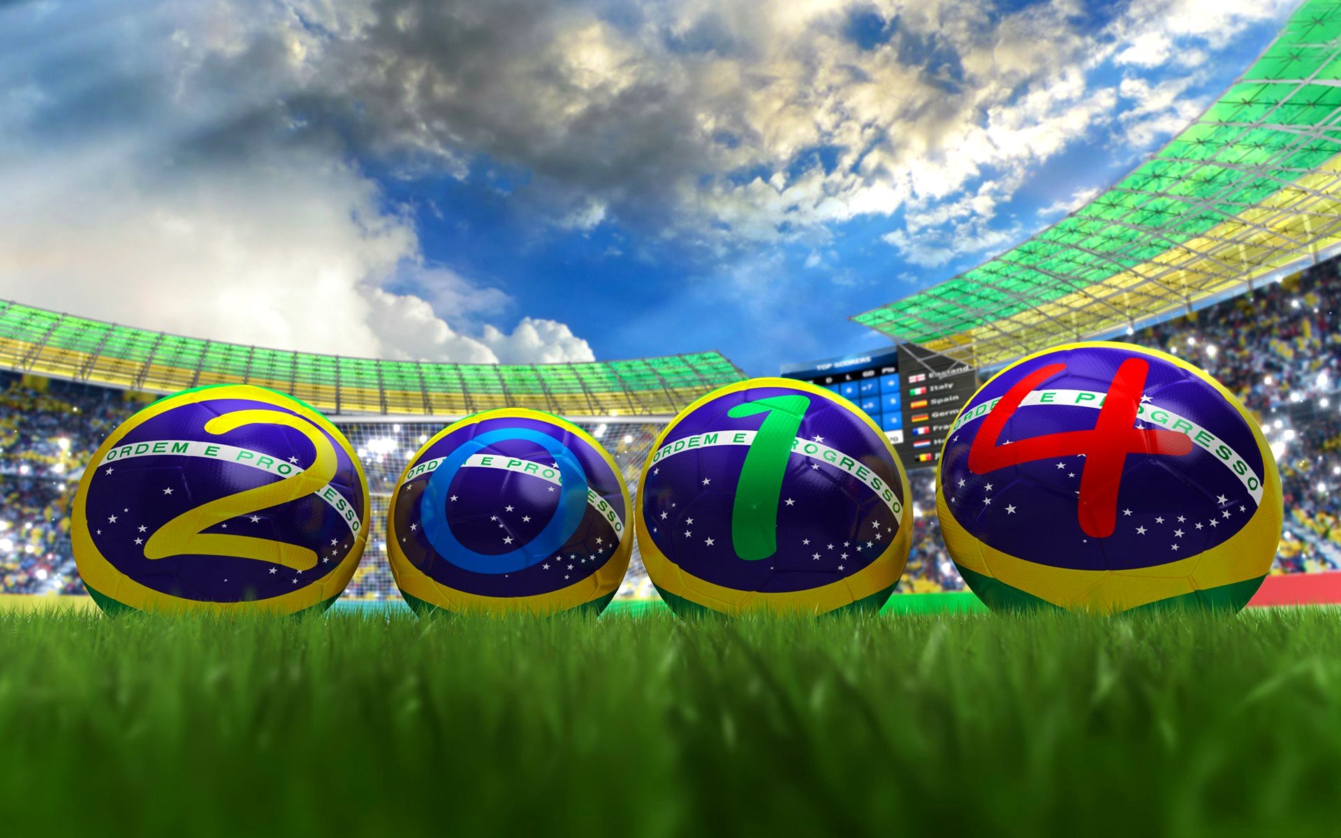 football stadium ball brazil world cup 2014