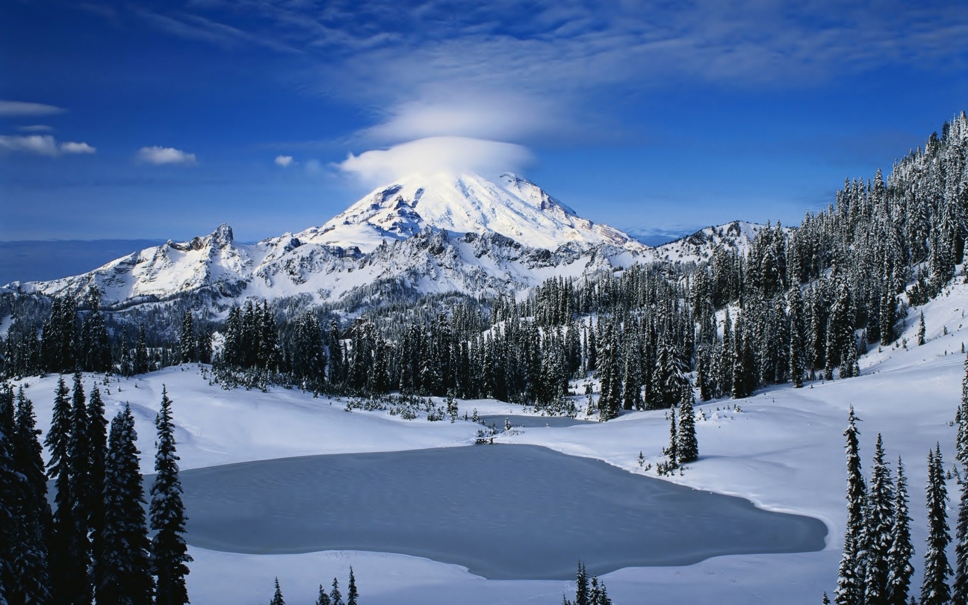 montagne neve inverno