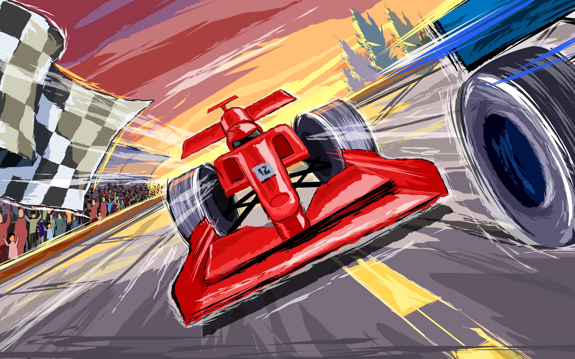 f1 ferrari corse motorsport formula 1 finitura tribune disegno vettoriale