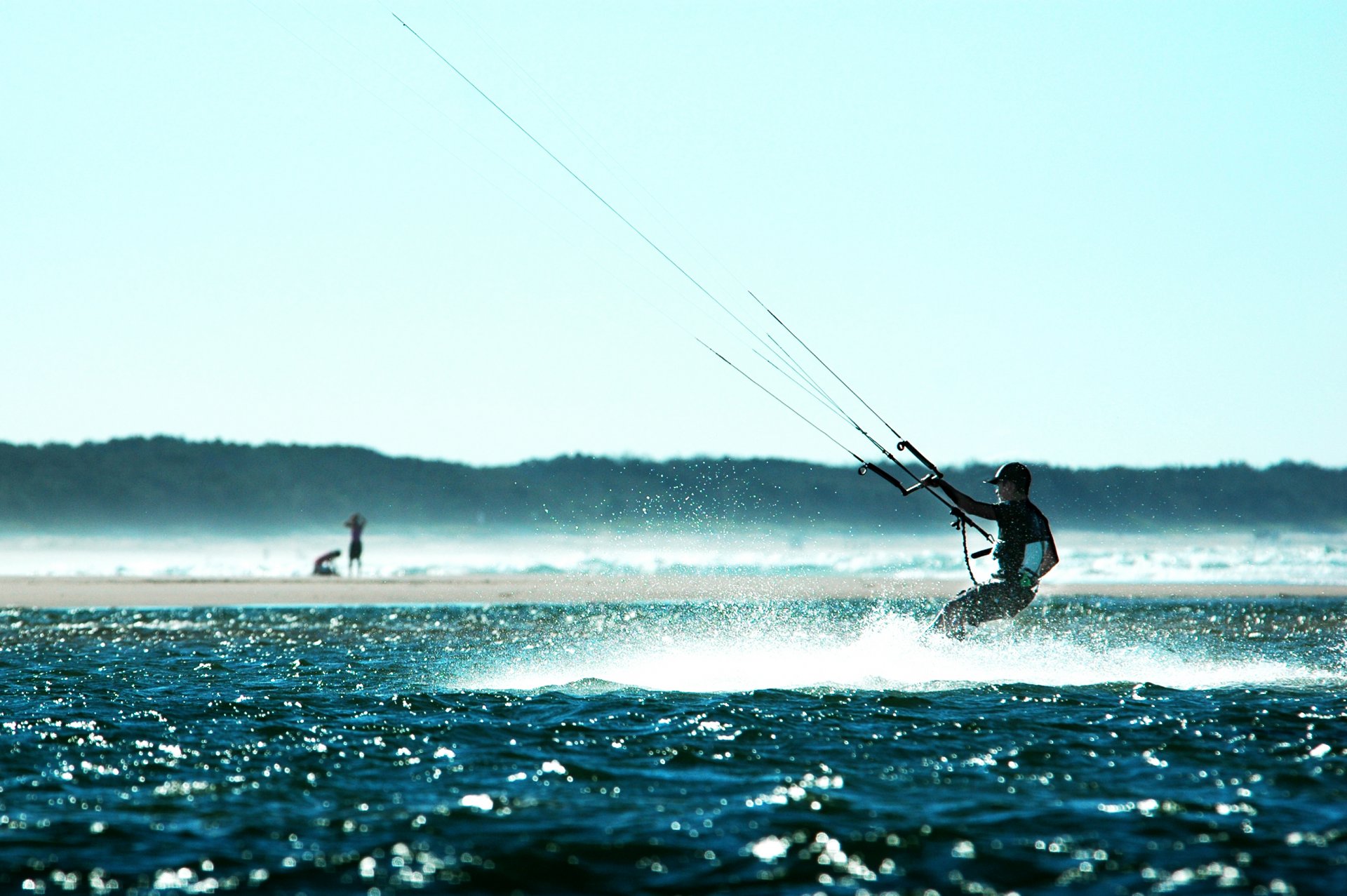 sport athlète eau parachute surf vent du lac érié