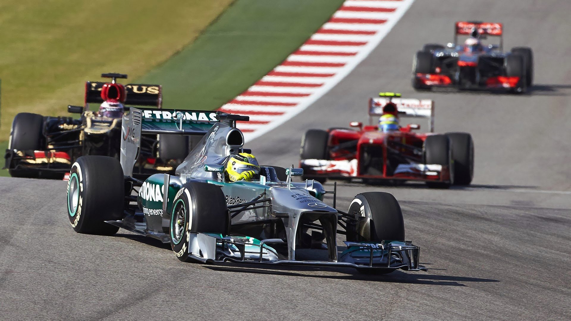 Первый старт формулы 1. F1 Motorsport. Гонки Formula 1. Формула 1 Мотоспорт. F1 2013 USA start.