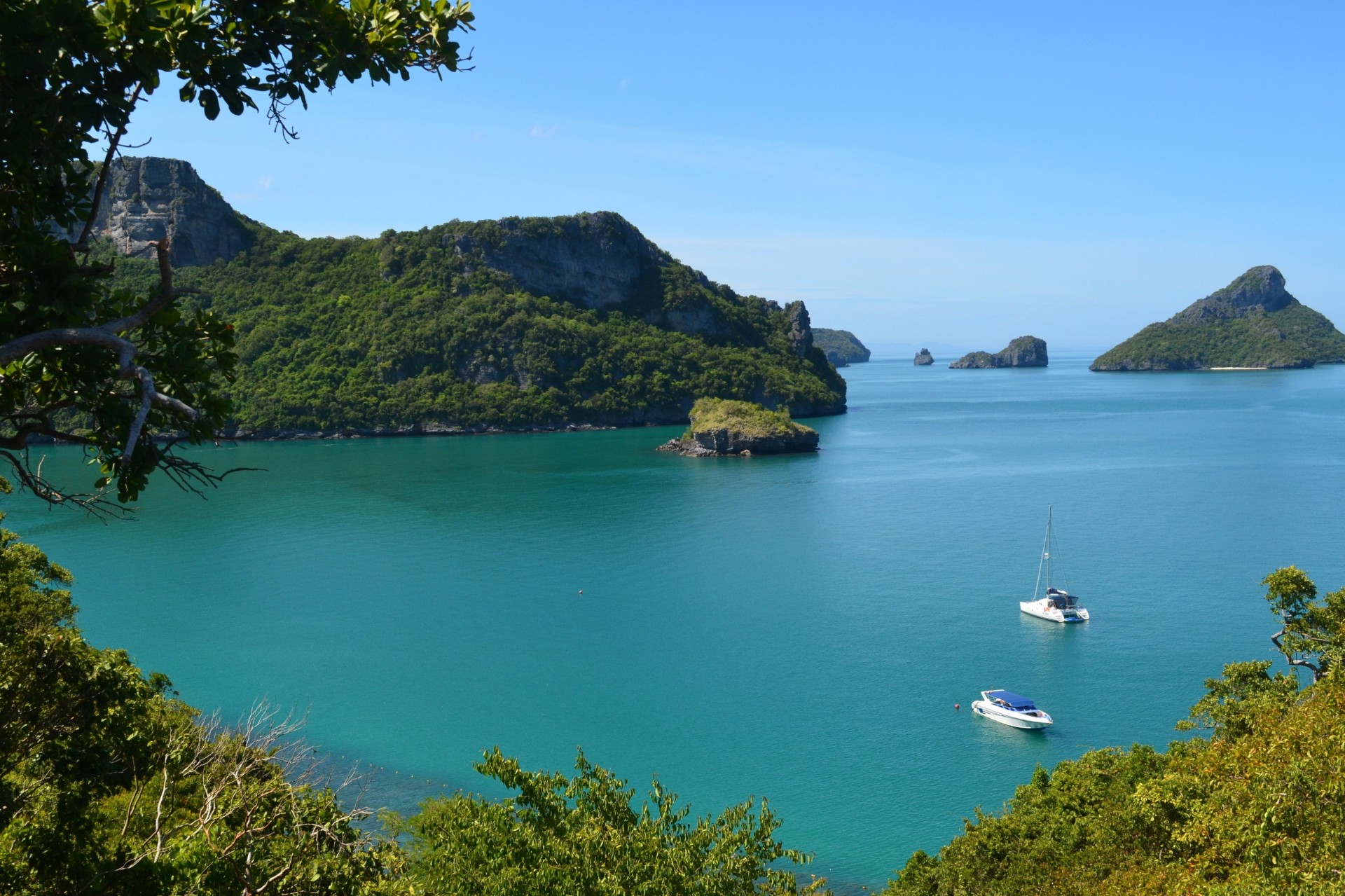 thailand berge meer ozean