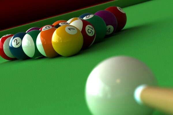 Freitagsspiel mit einem Freund Billard