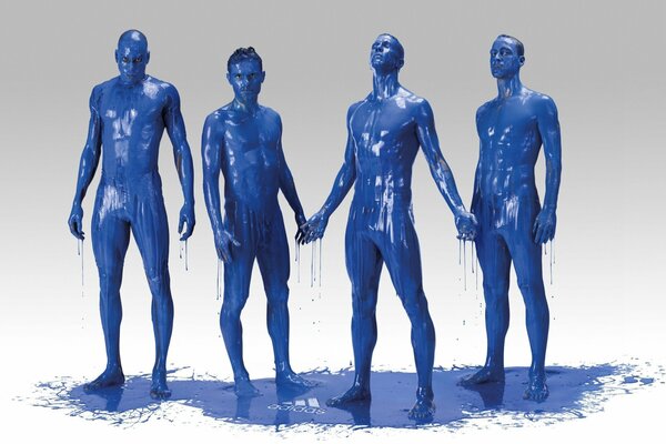 Photos showered with porn blue