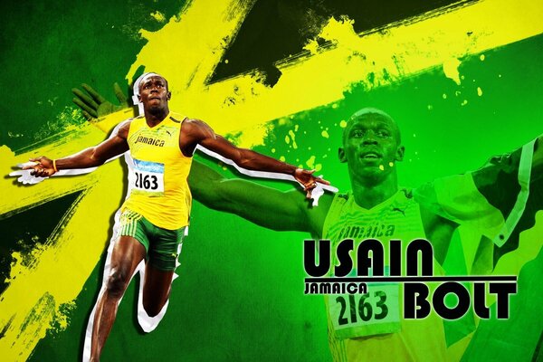 Usain Bolt, athlète jamaïcain le plus rapide