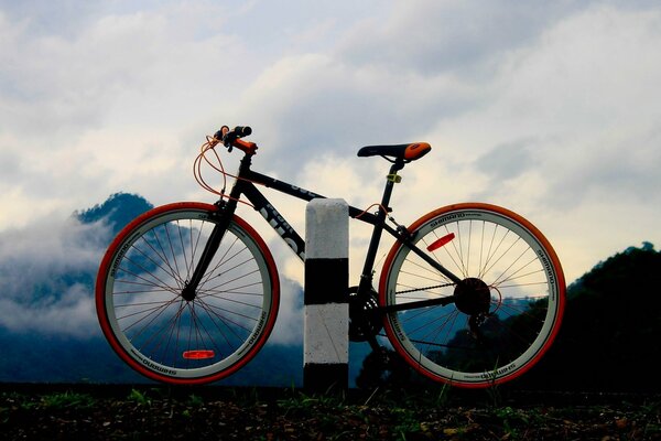 Traveling alone by bike