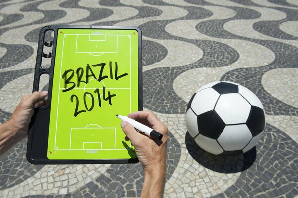 Fußball-Weltmeisterschaft in Brasilien, Aufzeichnung auf dem Tablet