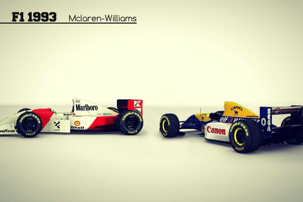 Formula 1 Grand Prix with vintage cars
