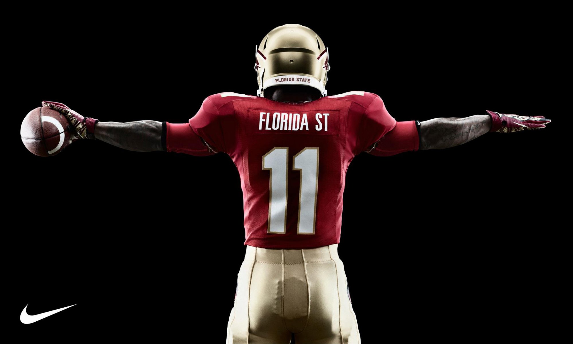 football americano ncaa florida state football americano nike uniforme casco palla atleta