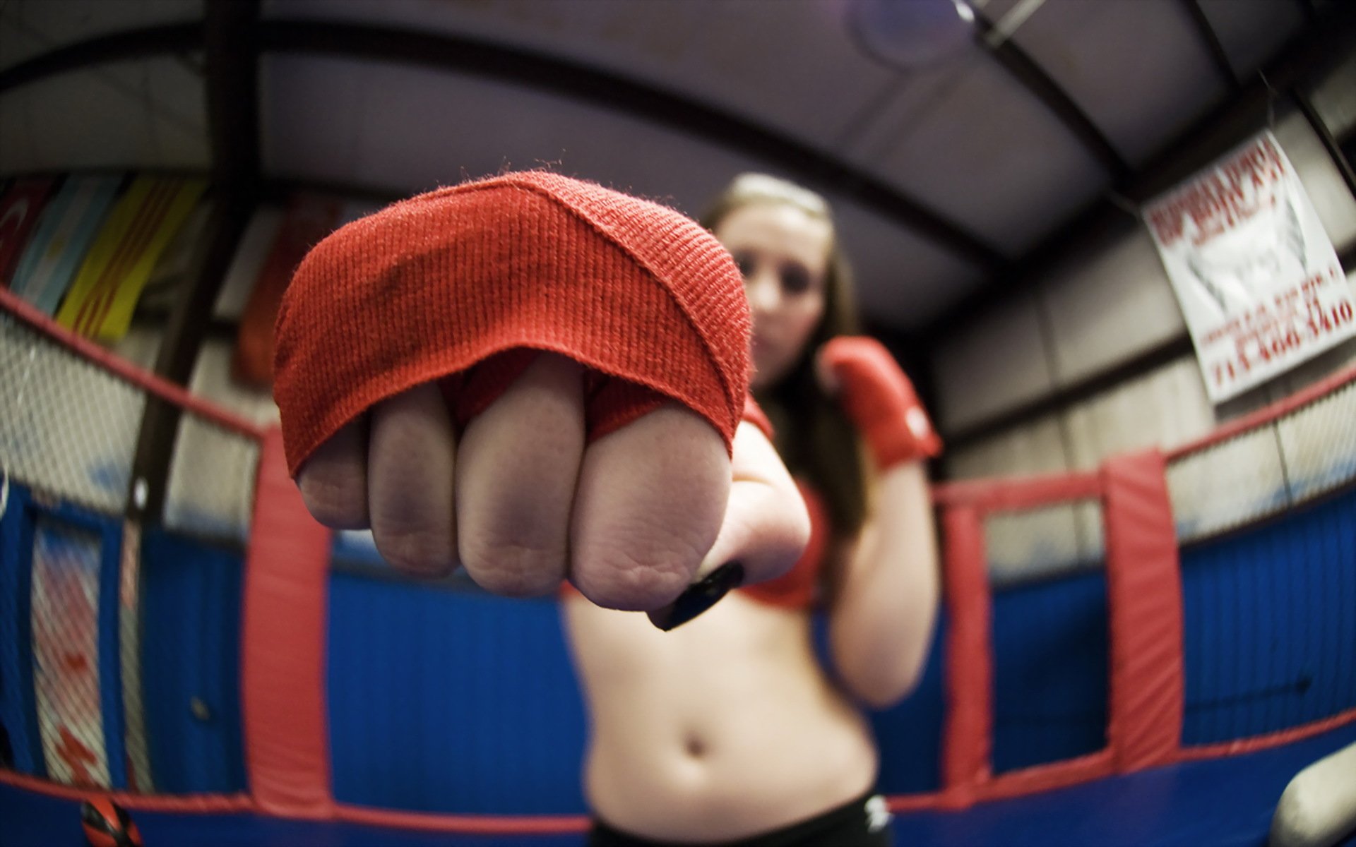 girl fist sports training