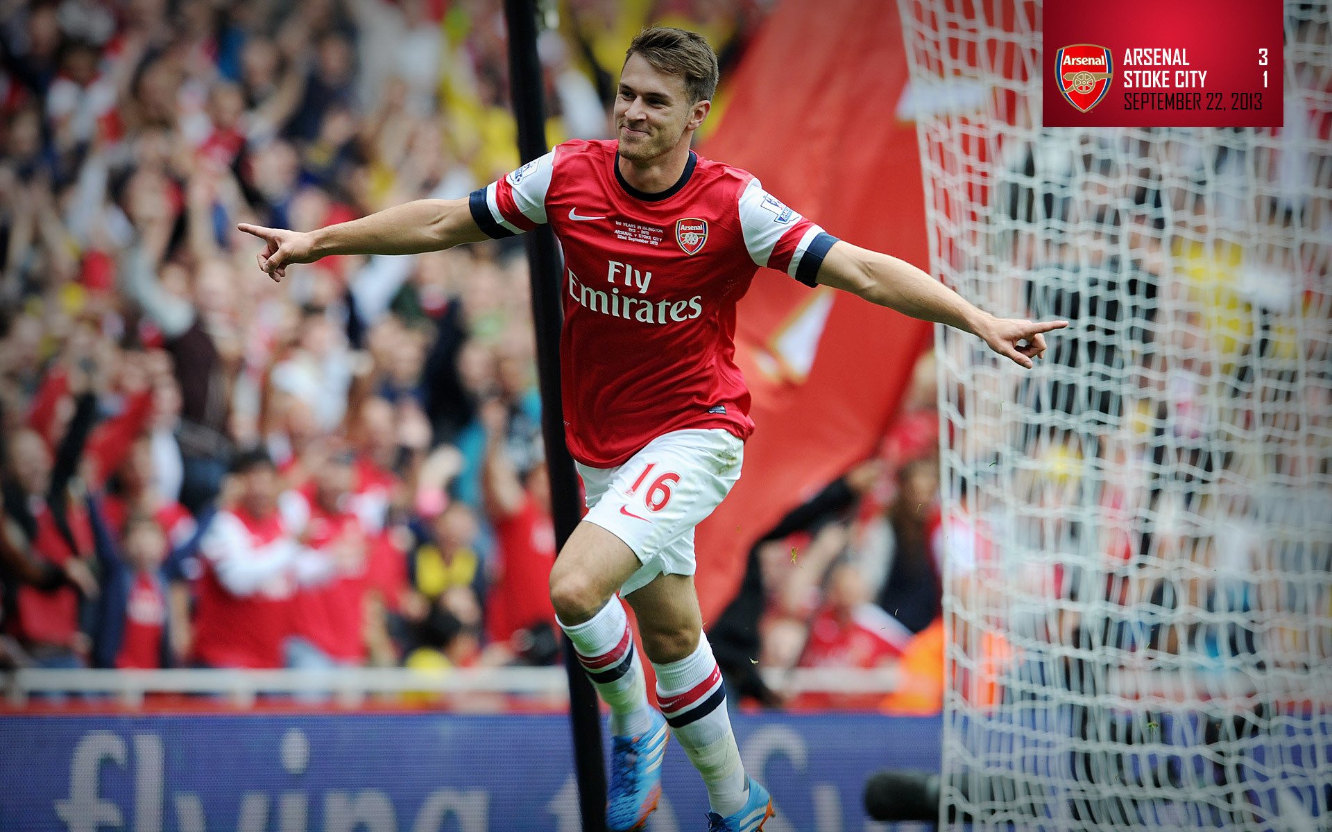 arsenal squadra di calcio gunners ramsay aaron ramsey centrocampista rete sfondo