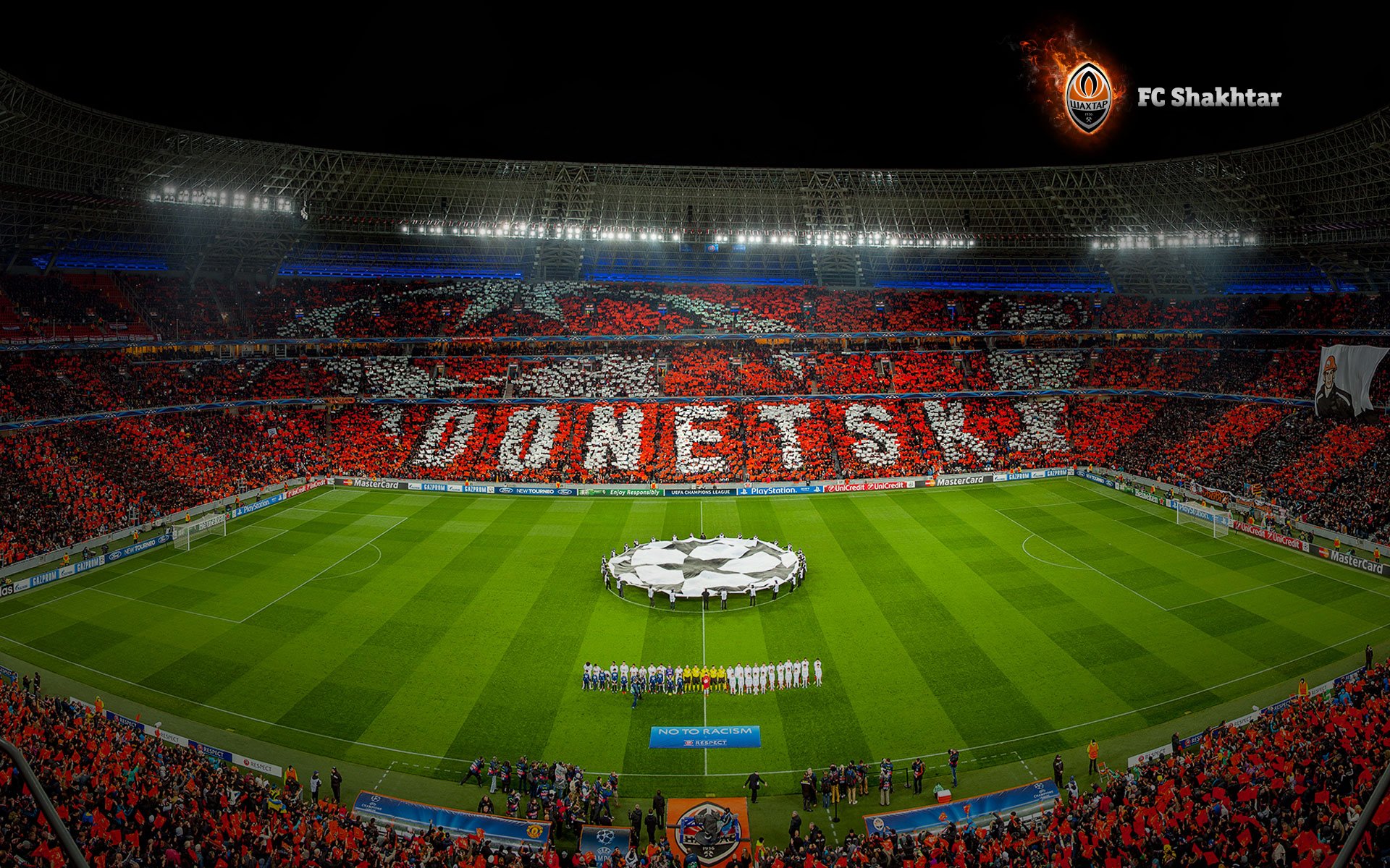 shakhtar fc donetsk manchester united lch rendimiento campo estadio ucrania naranja