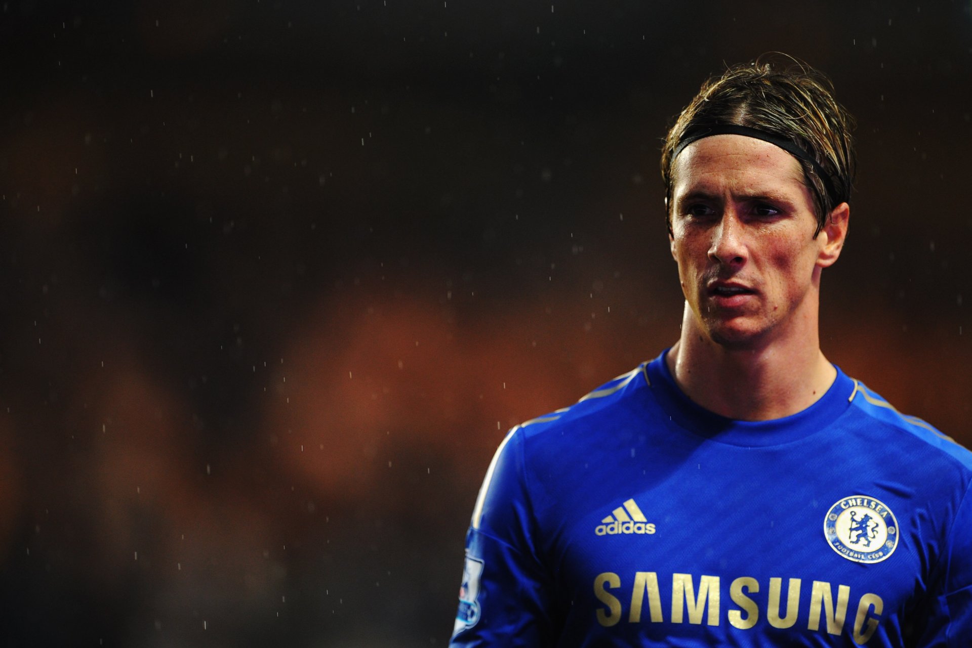 fernando torres chelsea anglia klub deszcz piłka nożna sport