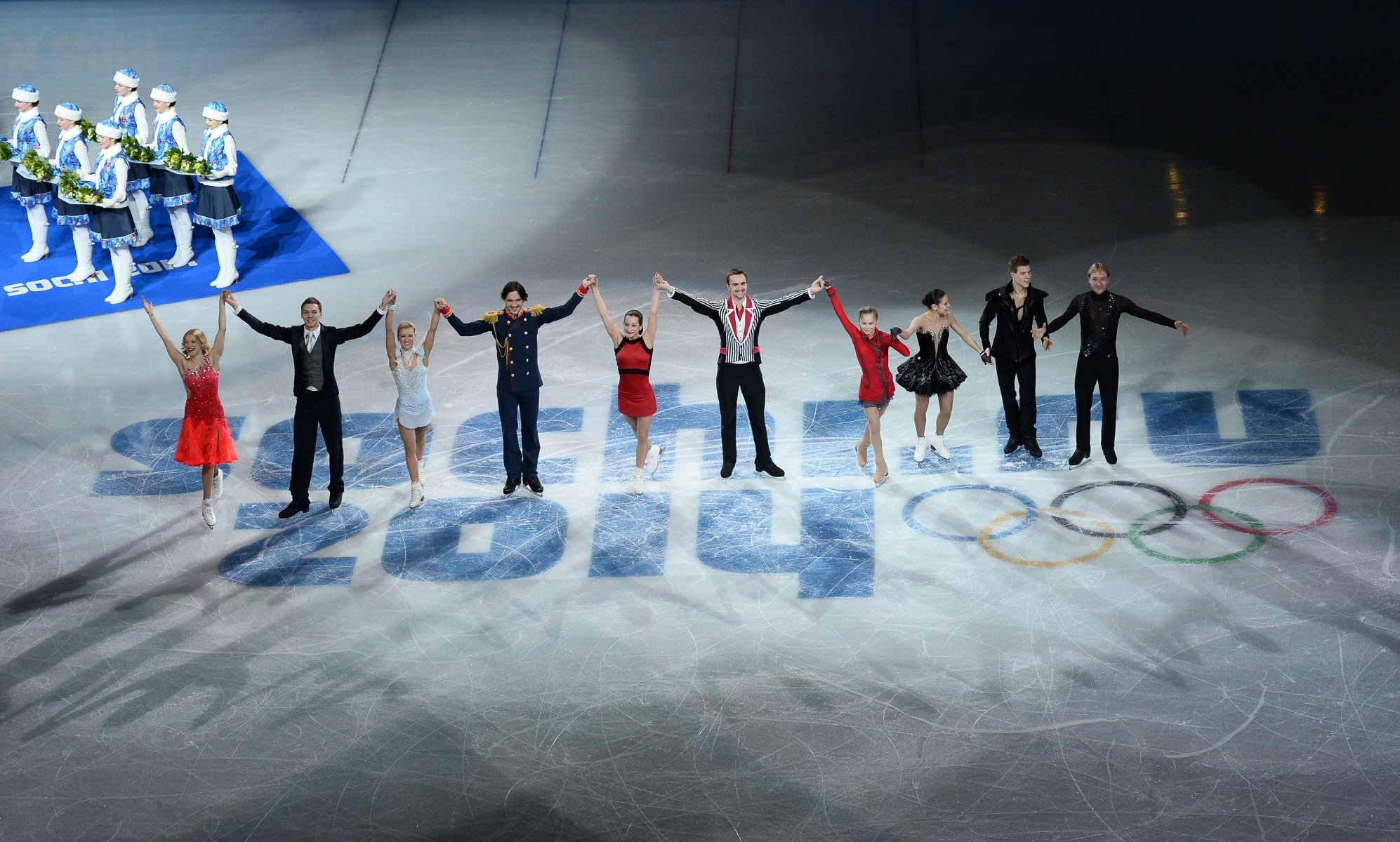 sochi 2014 xxii giochi olimpici invernali sochi 2014 ekaterina bobrova dmitry solovyov tatiana volosozhar maxim trankov ksenia stolbova fedor klimov julia lipnitskaya elena ilyinov nikita katsalapov evgeny plushenko campioni olimpici vittoria russia